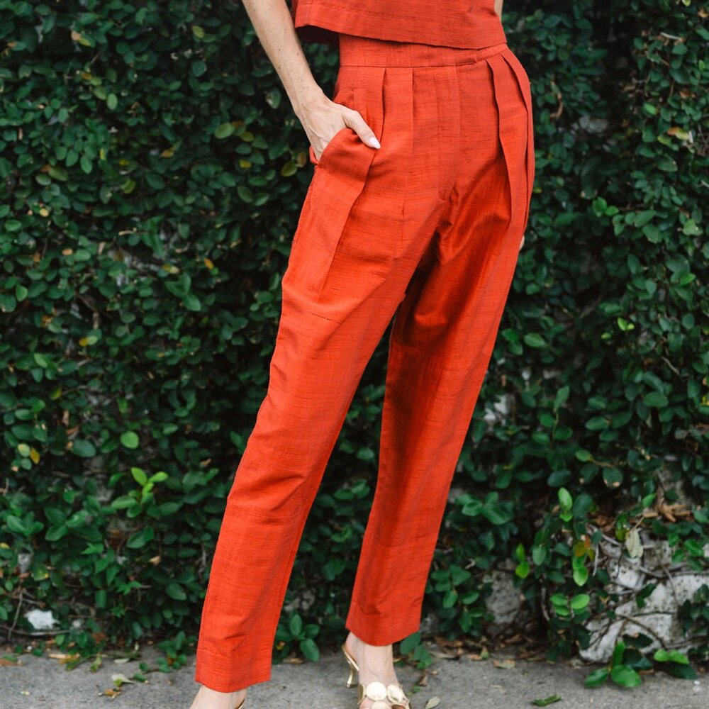 Julia Amory Deco Pant - RUST